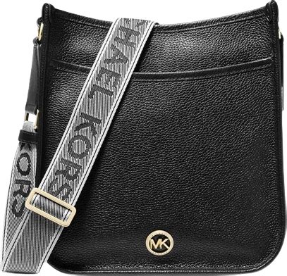 michael kors wallet clutch mk pebbled leather messenger crossbody black
